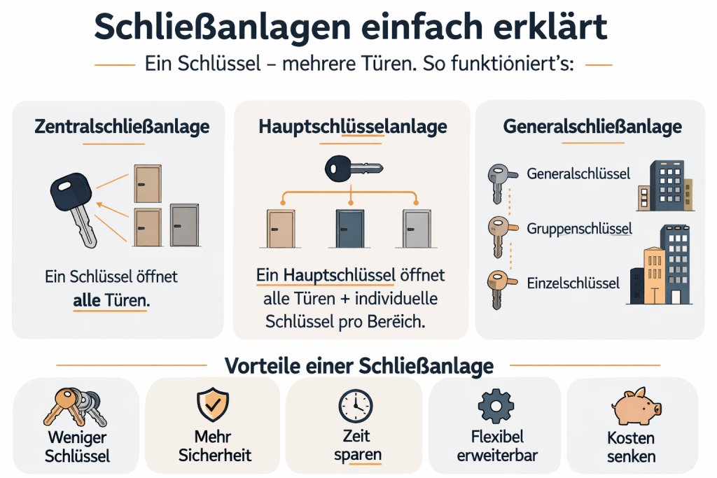 Schließanlagen Arten